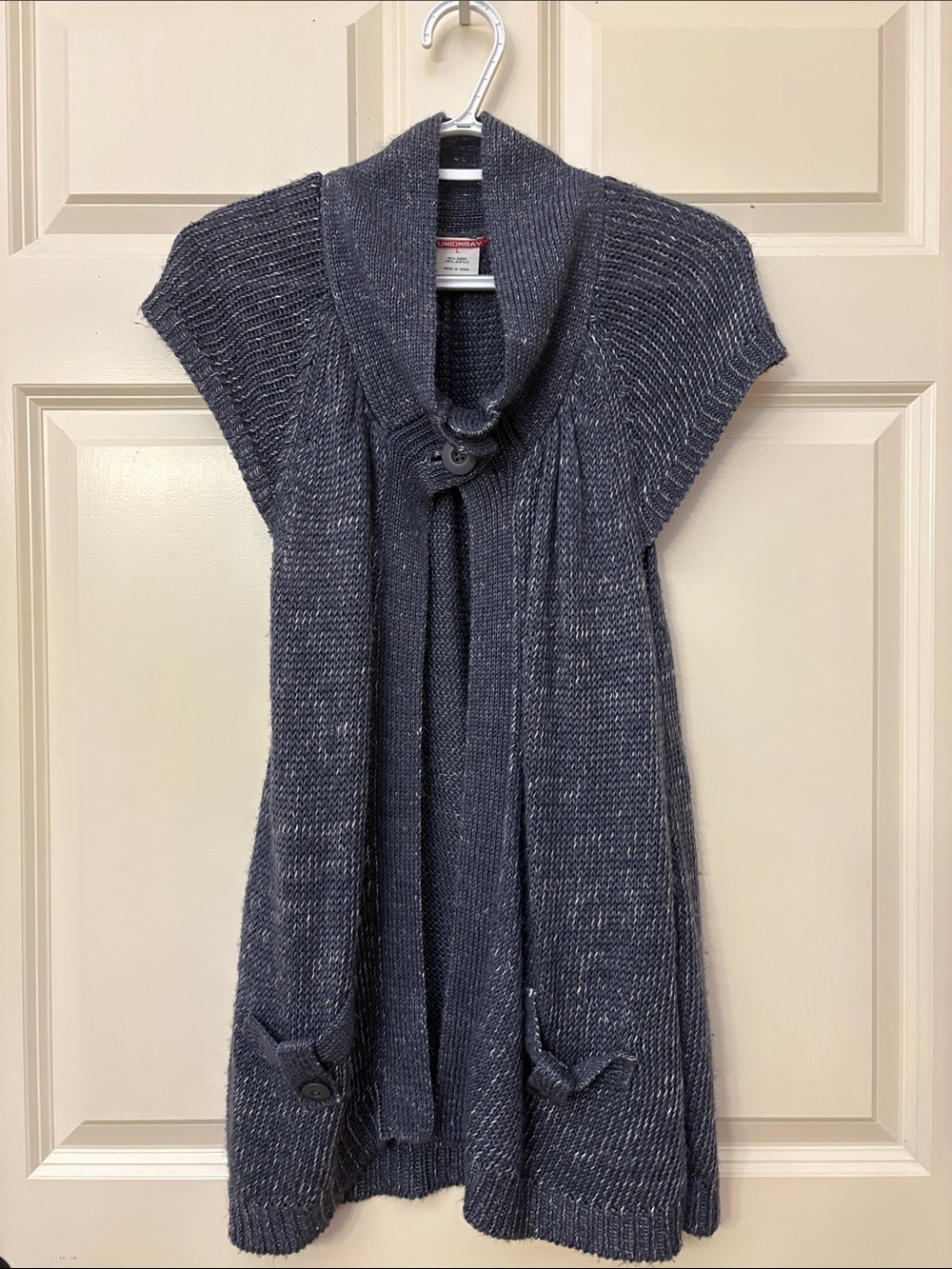 2 For $15 UNIONBAY Soft Knit Cardigan in Charcoal Gray